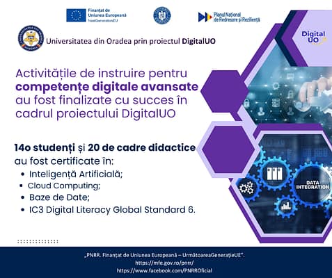Finalizare cursuri Competente digitale avansate (Postare Facebook)